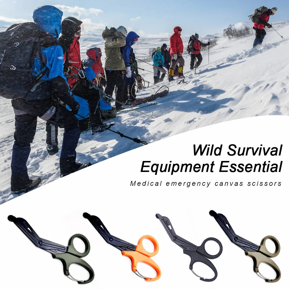 Carbou 18.5cm EMT Trauma Bandage Shears – Tactical Medical Scissors for Emergency & Outdoor Use